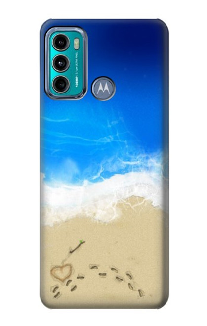 W0912 Relax Beach Hard Case and Leather Flip Case For Motorola Moto G60, G40 Fusion
