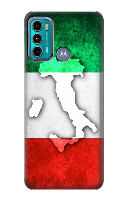 W2338 Italy Flag Hard Case and Leather Flip Case For Motorola Moto G60, G40 Fusion