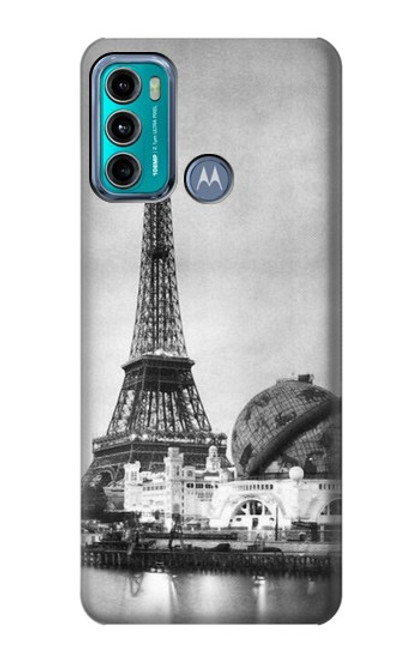 W2350 Old Paris Eiffel Tower Hard Case and Leather Flip Case For Motorola Moto G60, G40 Fusion