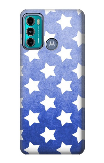 W2481 Star Pattern Hard Case and Leather Flip Case For Motorola Moto G60, G40 Fusion