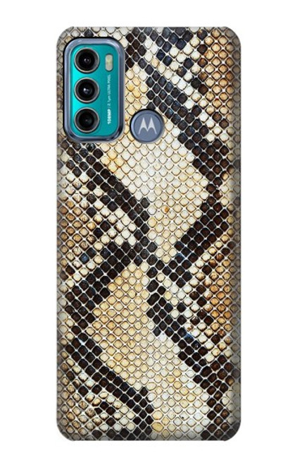 W2703 Snake Skin Texture Graphic Printed Hard Case and Leather Flip Case For Motorola Moto G60, G40 Fusion