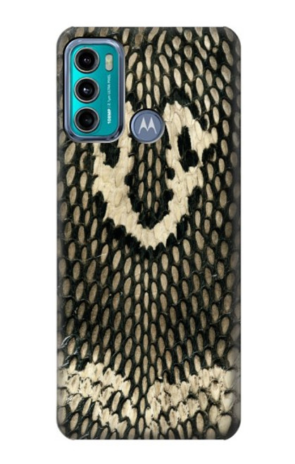 W2711 King Cobra Snake Skin Graphic Printed Hard Case and Leather Flip Case For Motorola Moto G60, G40 Fusion