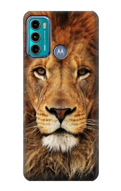 W2870 Lion King of Beasts Hard Case and Leather Flip Case For Motorola Moto G60, G40 Fusion