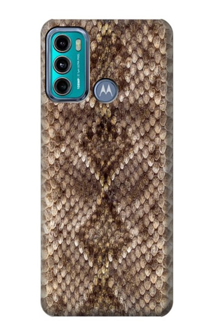 W2875 Rattle Snake Skin Graphic Printed Hard Case and Leather Flip Case For Motorola Moto G60, G40 Fusion