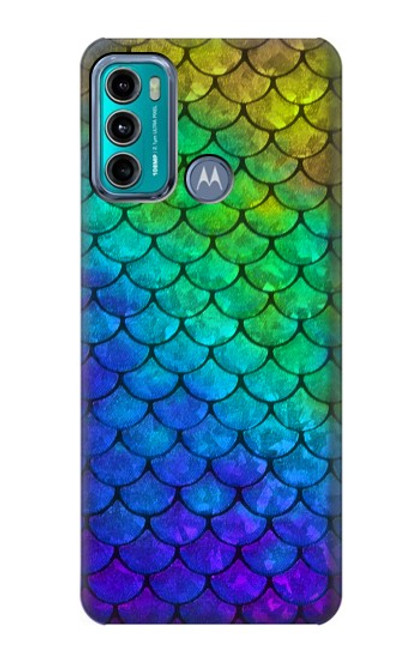 W2930 Mermaid Fish Scale Hard Case and Leather Flip Case For Motorola Moto G60, G40 Fusion