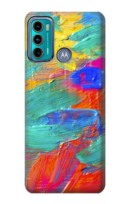 W2942 Brush Stroke Painting Hard Case and Leather Flip Case For Motorola Moto G60, G40 Fusion