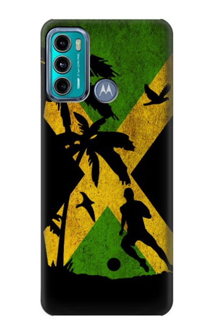 W2975 Jamaica Football Soccer Hard Case and Leather Flip Case For Motorola Moto G60, G40 Fusion