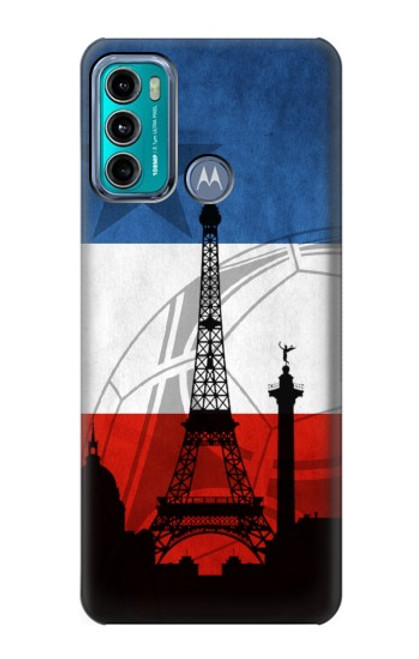 W2980 France Football Soccer Hard Case and Leather Flip Case For Motorola Moto G60, G40 Fusion