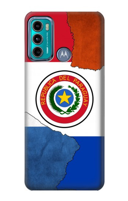 W3017 Paraguay Flag Hard Case and Leather Flip Case For Motorola Moto G60, G40 Fusion