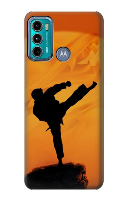 W3024 Kung Fu Karate Fighter Hard Case and Leather Flip Case For Motorola Moto G60, G40 Fusion