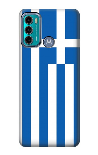 W3102 Flag of Greece Hard Case and Leather Flip Case For Motorola Moto G60, G40 Fusion