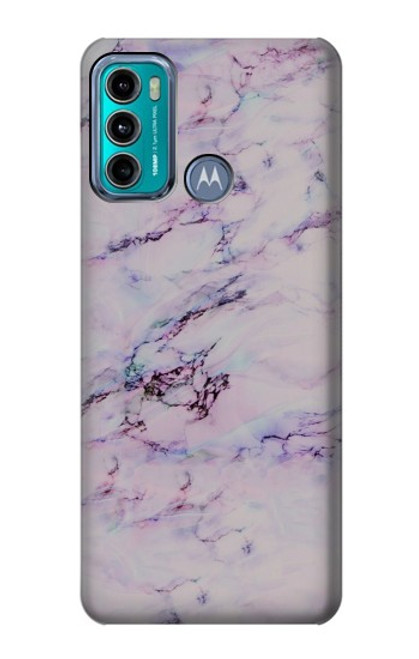 W3215 Seamless Pink Marble Hard Case and Leather Flip Case For Motorola Moto G60, G40 Fusion