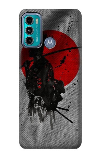 W3517 Japan Flag Samurai Hard Case and Leather Flip Case For Motorola Moto G60, G40 Fusion