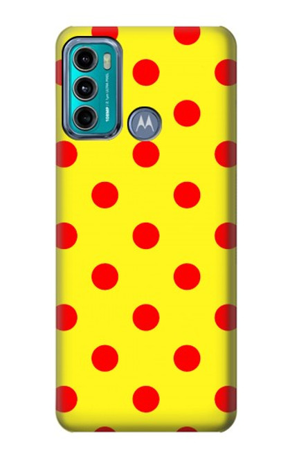 W3526 Red Spot Polka Dot Hard Case and Leather Flip Case For Motorola Moto G60, G40 Fusion