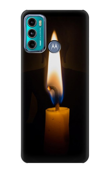 W3530 Buddha Candle Burning Hard Case and Leather Flip Case For Motorola Moto G60, G40 Fusion