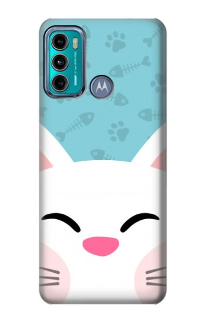 W3542 Cute Cat Cartoon Hard Case and Leather Flip Case For Motorola Moto G60, G40 Fusion