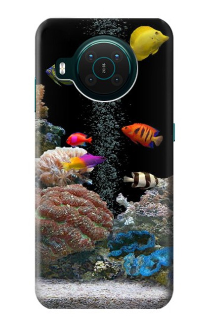 W0226 Aquarium Hard Case and Leather Flip Case For Nokia X10