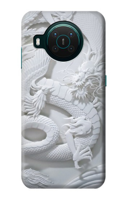 W0386 Dragon Carving Hard Case and Leather Flip Case For Nokia X10