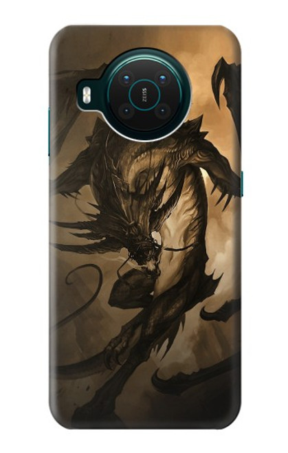 W0388 Dragon Rider Hard Case and Leather Flip Case For Nokia X10