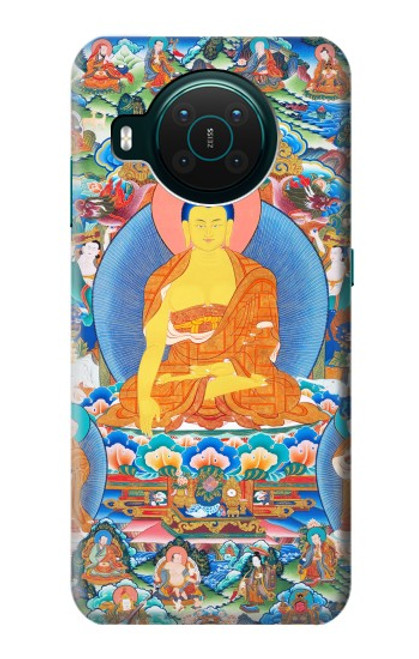 W1256 Buddha Paint Hard Case and Leather Flip Case For Nokia X10