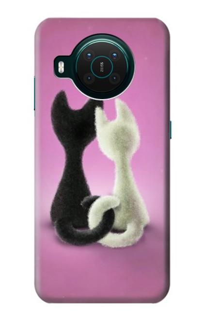 W1832 Love Cat Hard Case and Leather Flip Case For Nokia X10