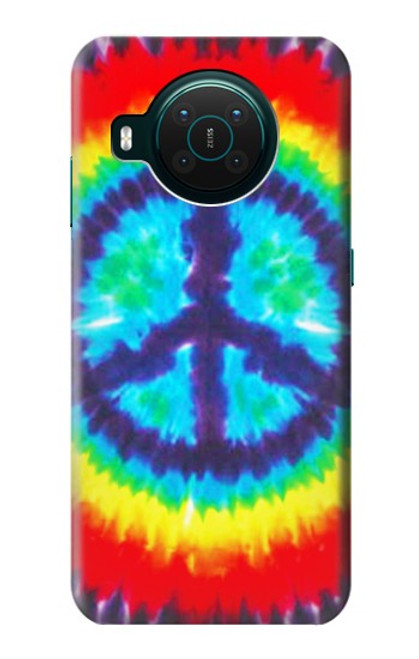 W1870 Tie Dye Peace Hard Case and Leather Flip Case For Nokia X10