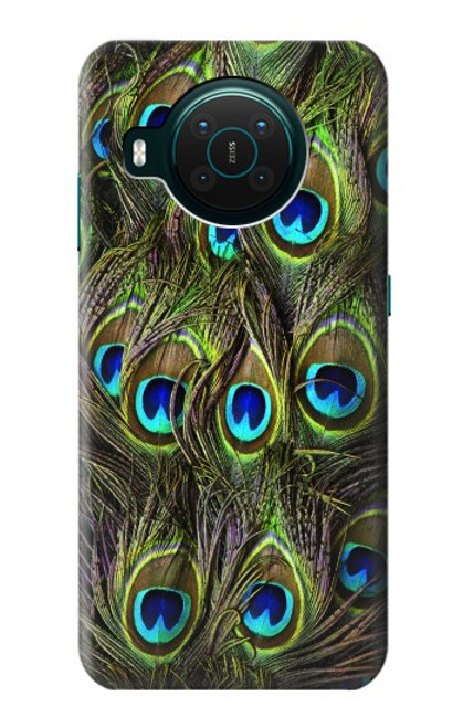 W1965 Peacock Feather Hard Case and Leather Flip Case For Nokia X10