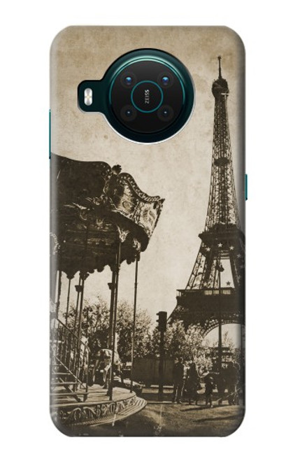 W2174 Eiffel Tower Vintage Paris Hard Case and Leather Flip Case For Nokia X10