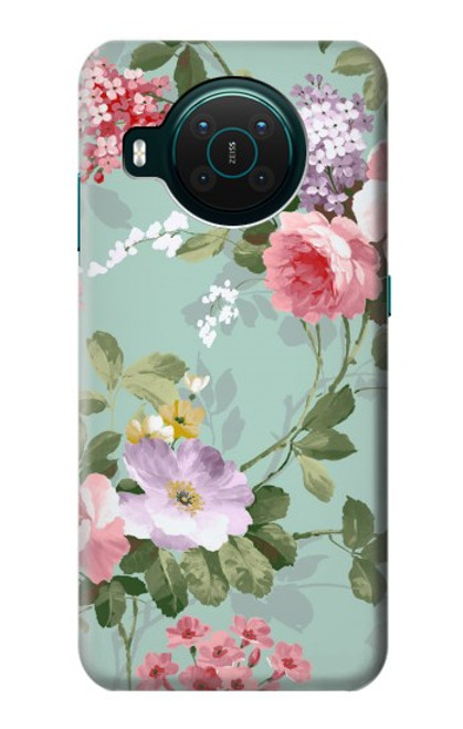 W2178 Flower Floral Art Painting Hard Case and Leather Flip Case For Nokia X10