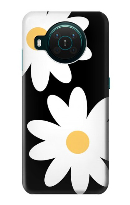 W2315 Daisy White Flowers Hard Case and Leather Flip Case For Nokia X10