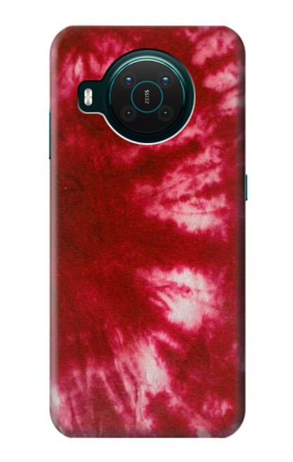 W2480 Tie Dye Red Hard Case and Leather Flip Case For Nokia X10