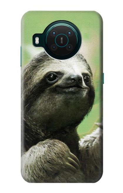 W2708 Smiling Sloth Hard Case and Leather Flip Case For Nokia X10