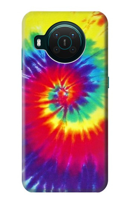 W2884 Tie Dye Swirl Color Hard Case and Leather Flip Case For Nokia X10