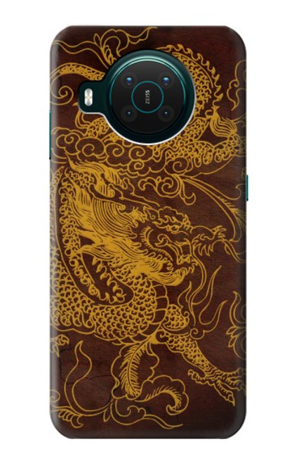 W2911 Chinese Dragon Hard Case and Leather Flip Case For Nokia X10