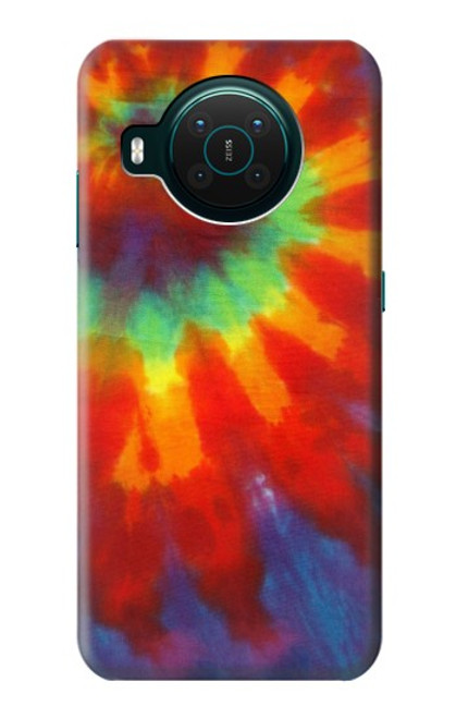 W2985 Colorful Tie Dye Texture Hard Case and Leather Flip Case For Nokia X10