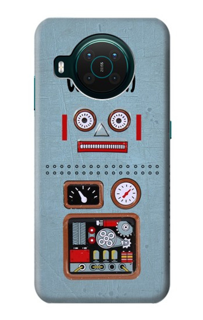 W3040 Retro Robot Toy Hard Case and Leather Flip Case For Nokia X10