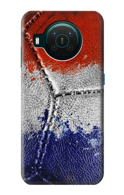 W3304 France Flag Vintage Football Graphic Hard Case and Leather Flip Case For Nokia X10