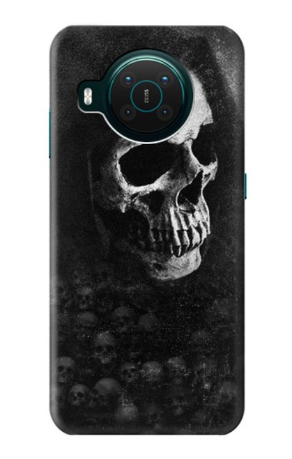 W3333 Death Skull Grim Reaper Hard Case and Leather Flip Case For Nokia X10