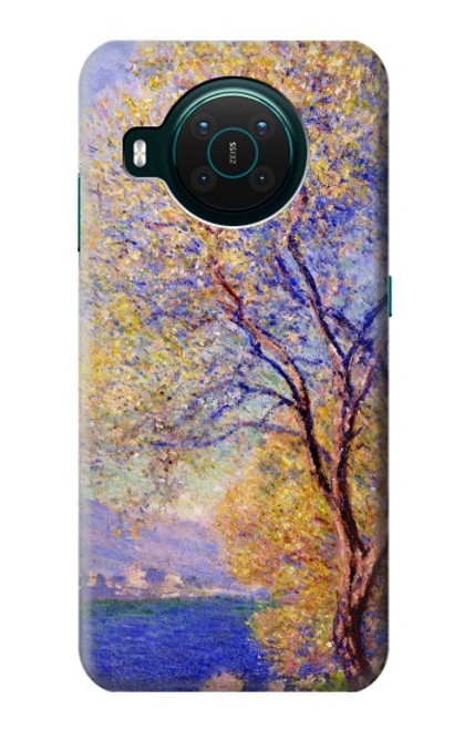 W3339 Claude Monet Antibes Seen from the Salis Gardens Hard Case and Leather Flip Case For Nokia X10