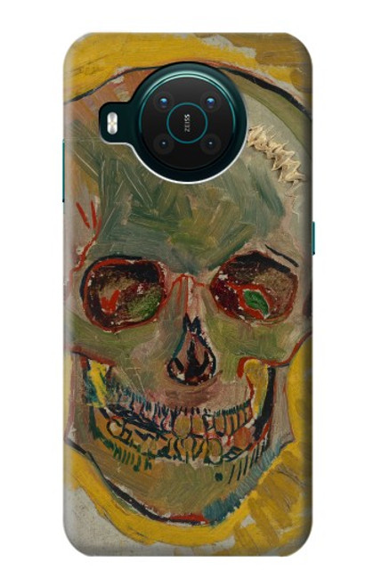 W3359 Vincent Van Gogh Skull Hard Case and Leather Flip Case For Nokia X10