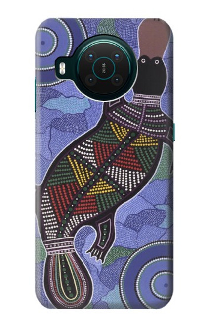 W3387 Platypus Australian Aboriginal Art Hard Case and Leather Flip Case For Nokia X10