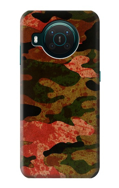 W3393 Camouflage Blood Splatter Hard Case and Leather Flip Case For Nokia X10