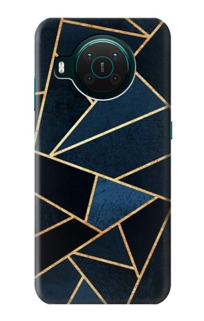 W3479 Navy Blue Graphic Art Hard Case and Leather Flip Case For Nokia X10