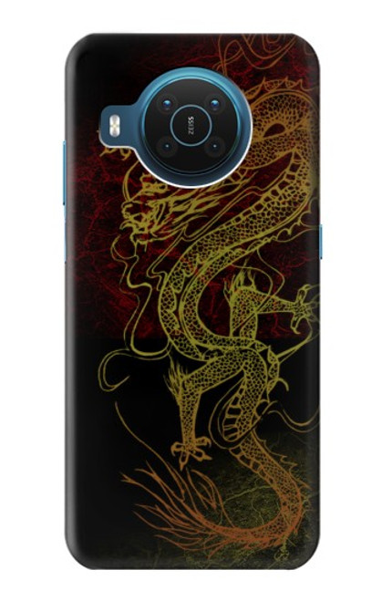 W0354 Chinese Dragon Hard Case and Leather Flip Case For Nokia X20