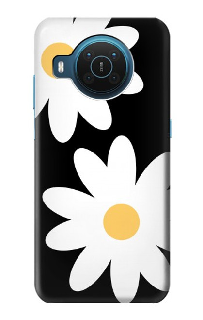 W2315 Daisy White Flowers Hard Case and Leather Flip Case For Nokia X20