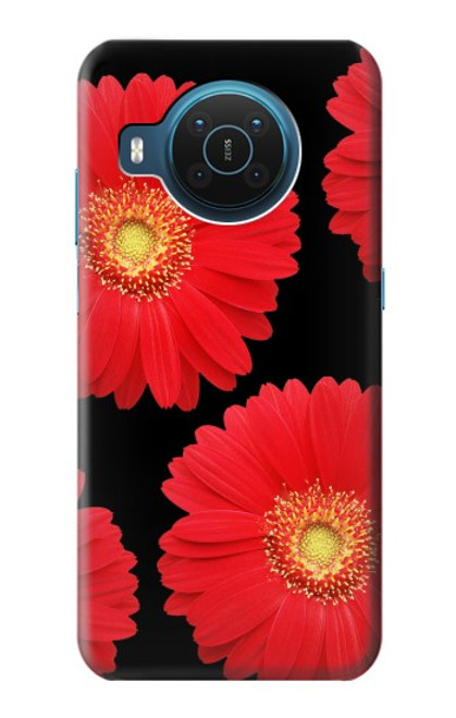 W2478 Red Daisy flower Hard Case and Leather Flip Case For Nokia X20