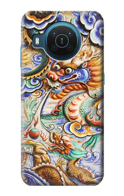 W2584 Traditional Chinese Dragon Art Hard Case and Leather Flip Case For Nokia X20