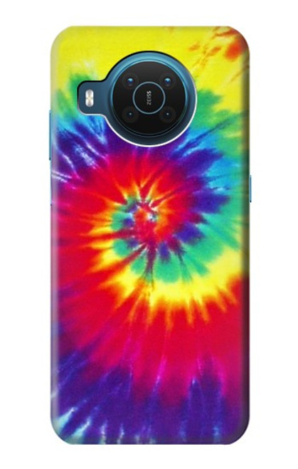 W2884 Tie Dye Swirl Color Hard Case and Leather Flip Case For Nokia X20