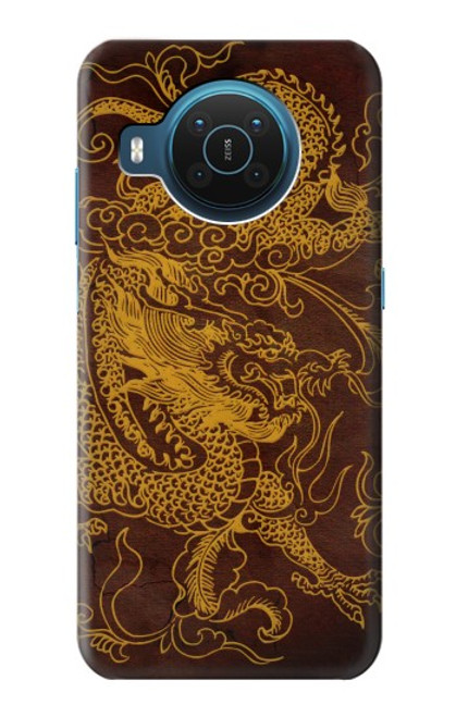 W2911 Chinese Dragon Hard Case and Leather Flip Case For Nokia X20