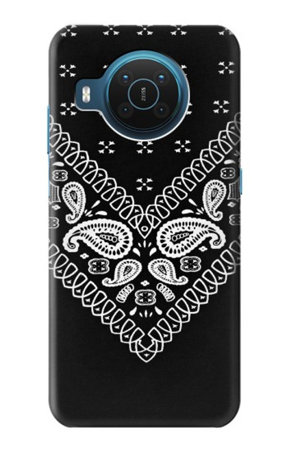 W3363 Bandana Black Pattern Hard Case and Leather Flip Case For Nokia X20